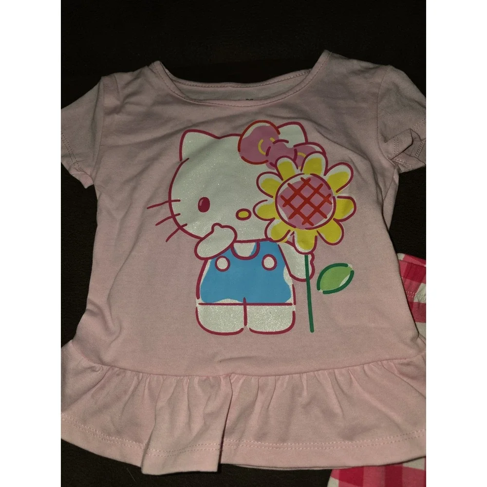 Hello kitty floral top and shorts outfit size‎ 3t nwt